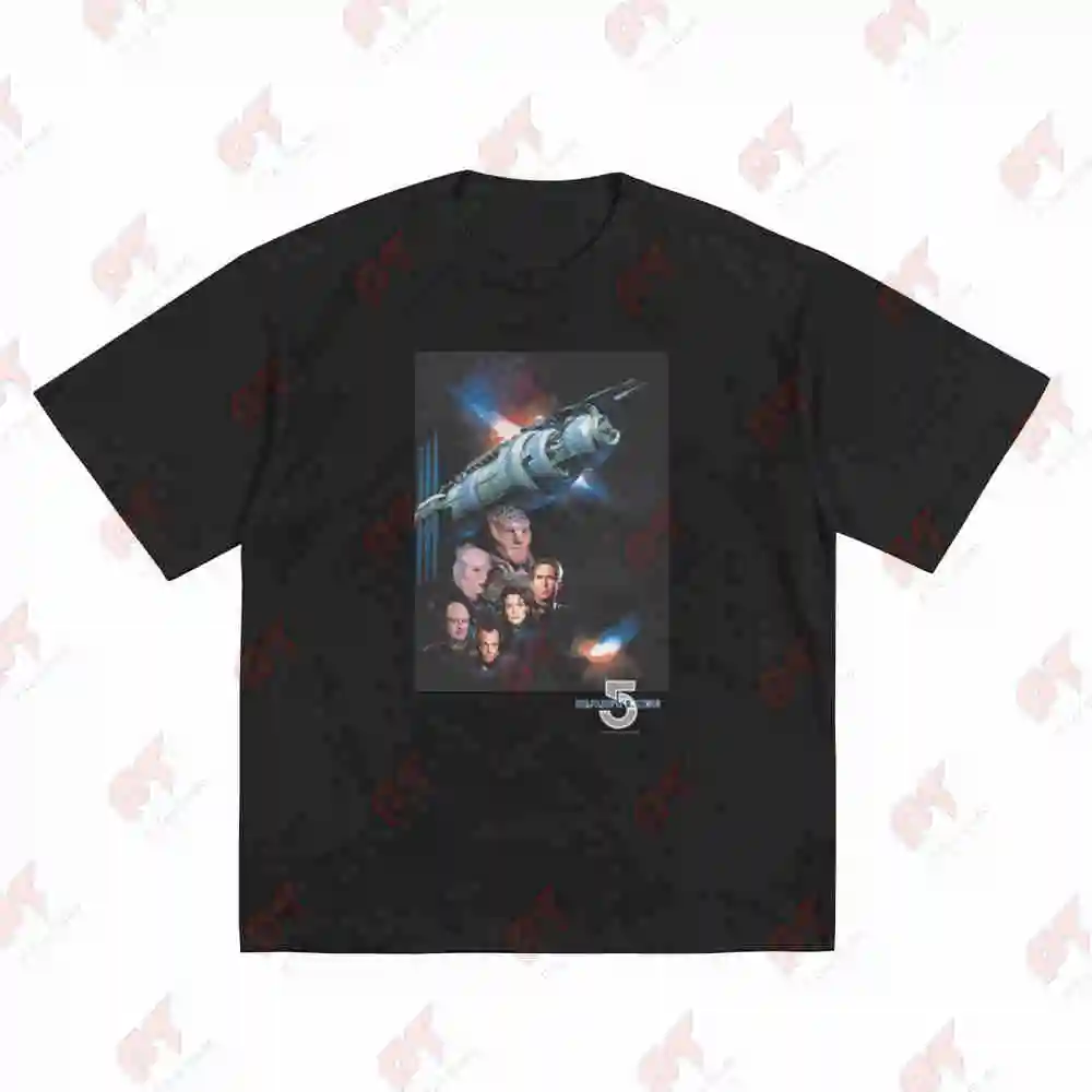 Babylon 5 TV Show Short Sleeve Tee 100% Cotton T-Shirt