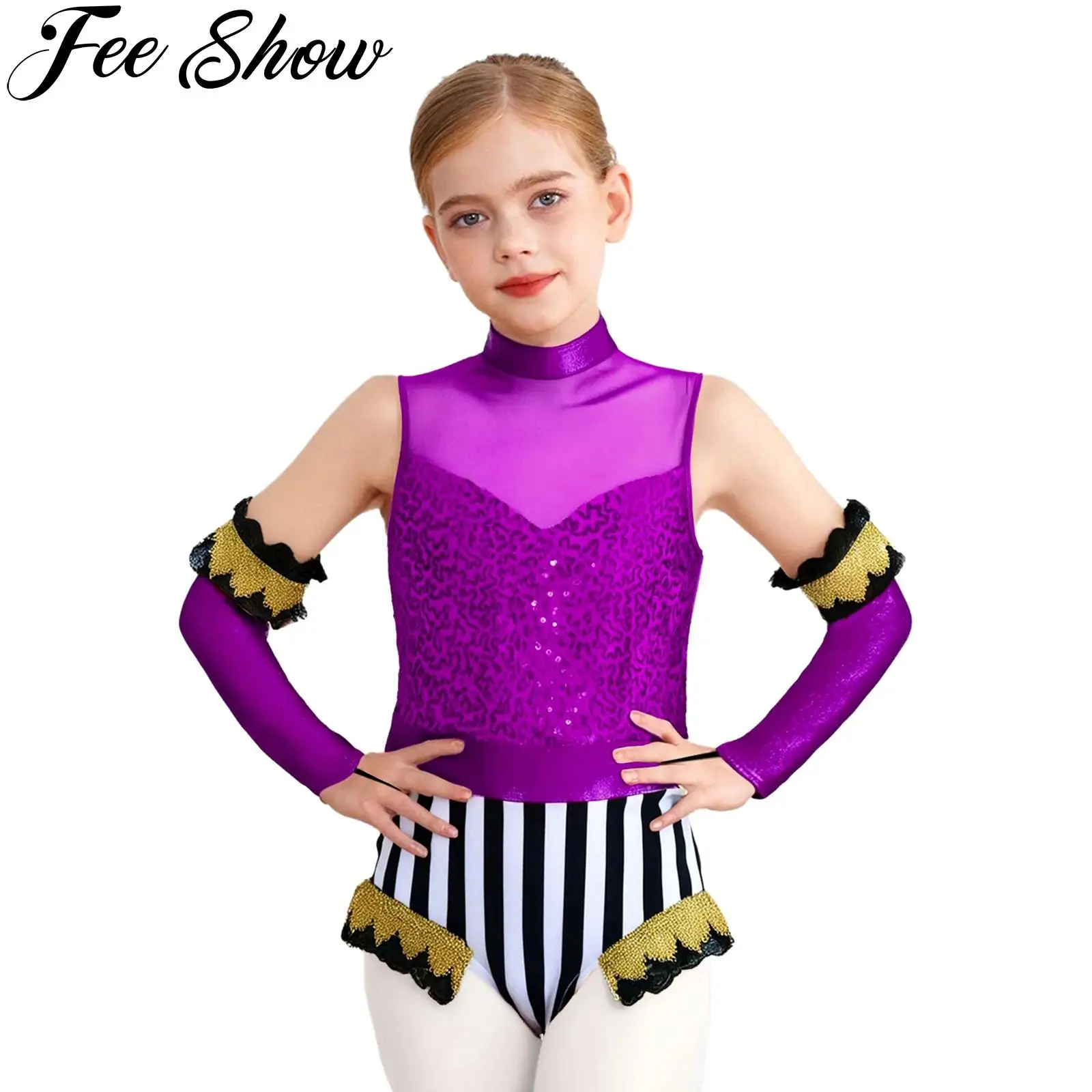 criancas-meninas-halloween-circo-ringmaster-traje-sem-mangas-lantejoulas-ballet-patinacao-danca-macacao-carnaval-festa-magico-vestir-se