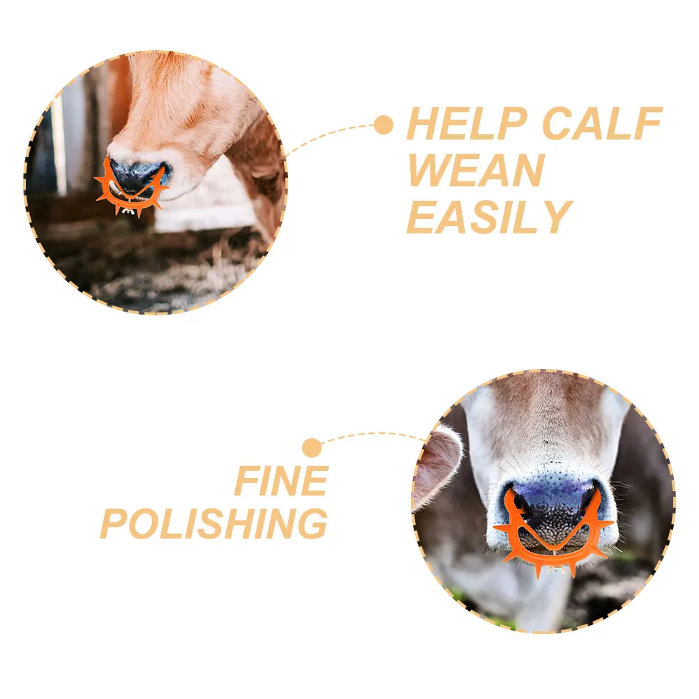 

10pcs Cattle Cow Nose Clip Calf Weaner Tool Farm Livestock Weaning Portable Thick Nose Clamps Cow Accessories Calf Weaning