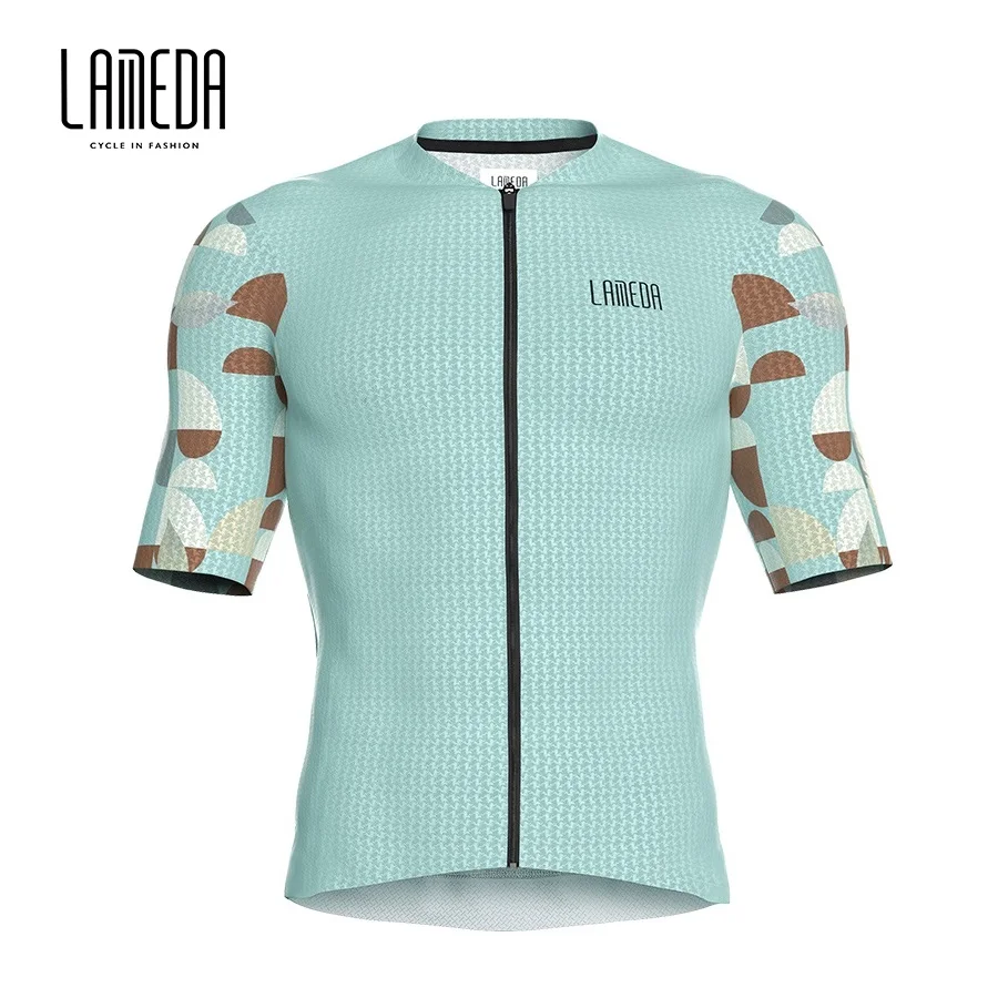 Lameda Men Cycling Short Sleeves Breathable Summer Cycling Clothing For Men Quick-dry Cycling Jersey Menbike Clothing