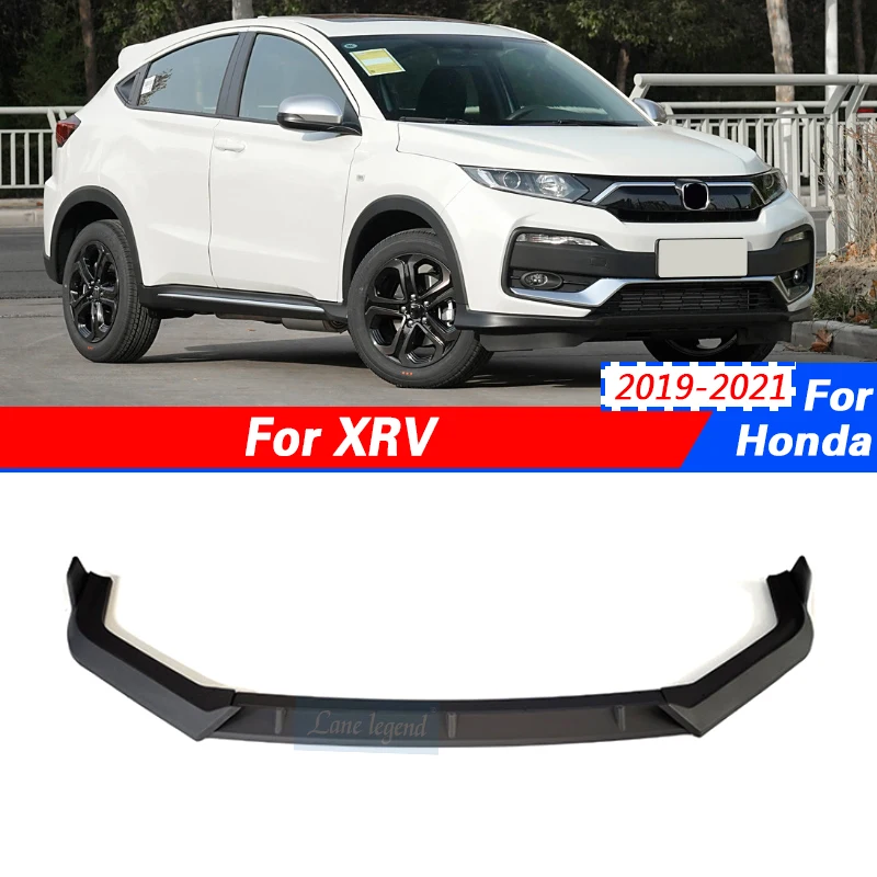 High Quality 3pcs Car Front Bumper Splitter Lip Diffuser Spoiler Body Kit Protector Cover Guard For Honda XRV X-RV 2019-2021