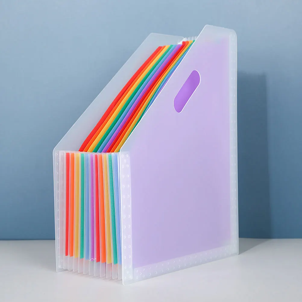 

2Pcs Accordion Folder Organizer PP Material High Durability Stylish Design for Cash Receipts Documents Office Home School Use