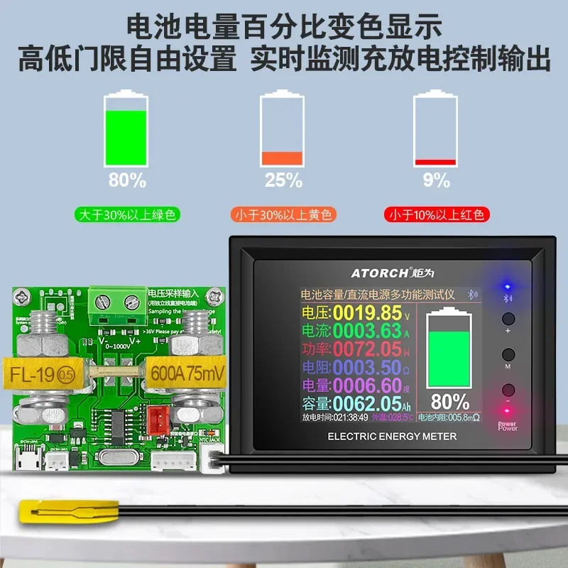 

Current Meter Internal Resistance Tester DT24P Battery Measurement Detector Multifunctional Instrument DC Voltage