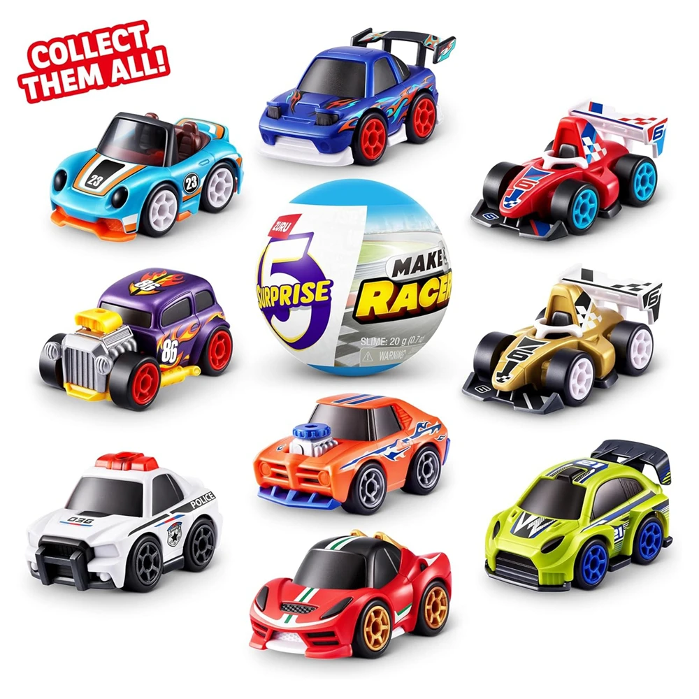 ZURU 5 Surprise Make-A-Racer سباق السيارات تحت عنوان الجدة Unboxing لعبة تحصيل صندوق أعمى صغير لعبة هدية للأولاد #3