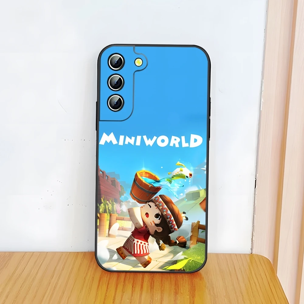 Funda de teléfono Game Mini World para Samsung S24 Ultra S22 S23 S20 Fe S21 Plus Galaxy A54 A34 A24 A53 Note 20