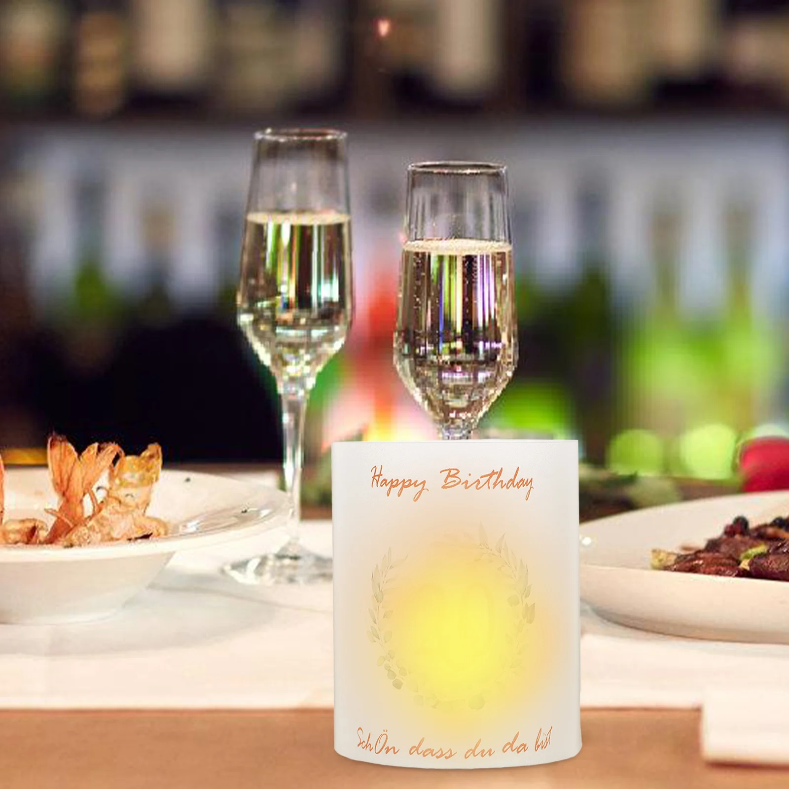 

8Pcs PVC Birthday Covers Windproof Decorative Plastic Cylinders for DIY and Flower Decoration Party Supplies