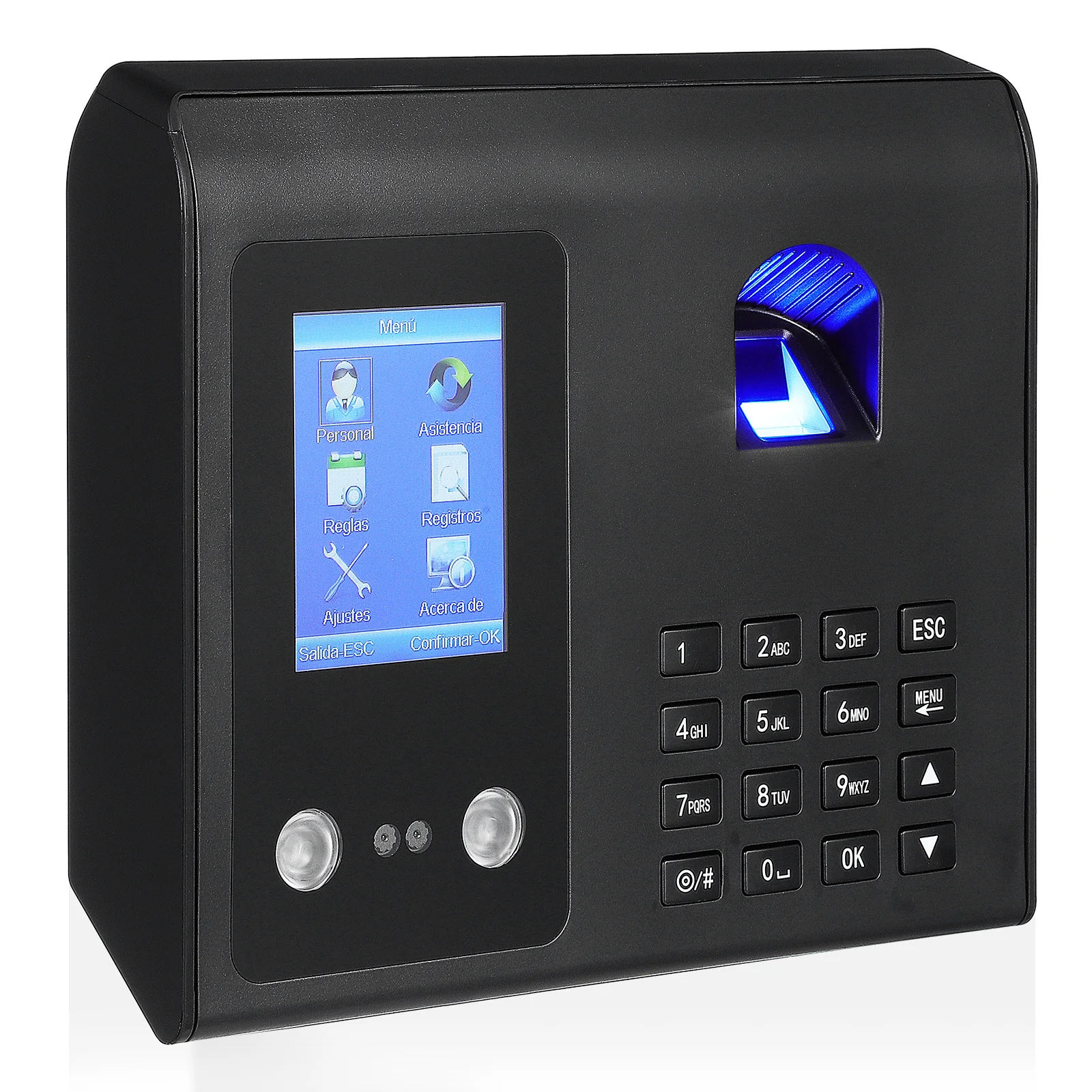 500 Faces 1500 Fingerprints Face Recognition Time Clock Machine Fingerprint Attendance Support Office Small Business Usb Data