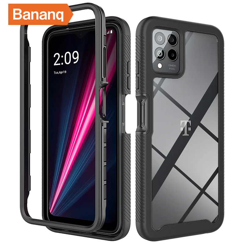 Bananq Shockproof Armor Case For T-Mobile Revvl 6 Pro Anti-slip Clear Phone Cover For TCL 30XE 20 Pro 5G 20S 20L Plus 10L