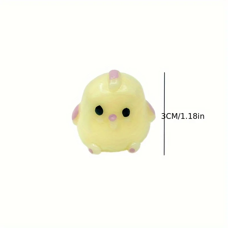 10 pçs bonito pintainho espremer alívio do estresse brinquedo macio mochi brinquedo dos desenhos animados lento rebote descompressão brinquedos mole para presentes do miúdo adulto