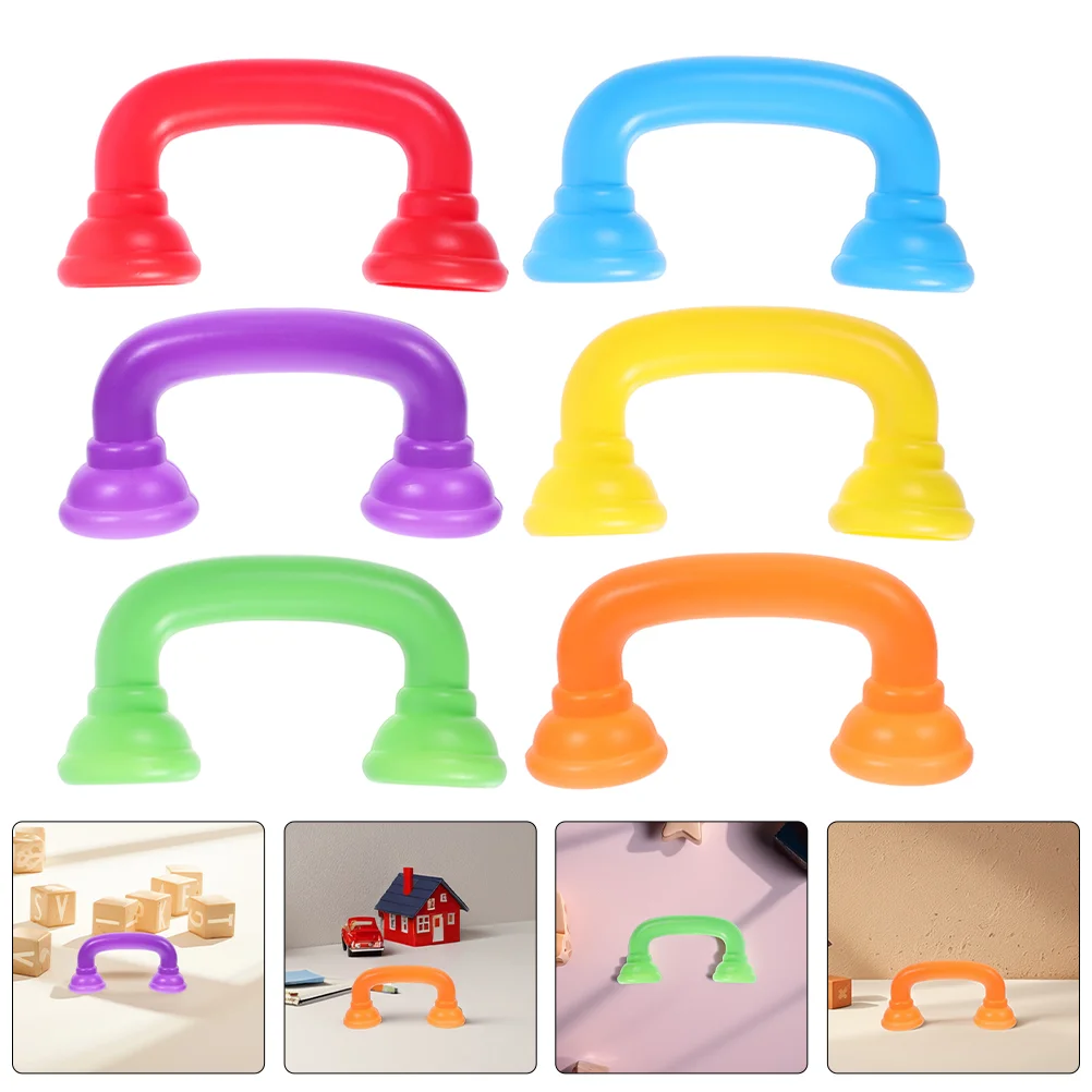 6 Pcs Toy Telephone Receiver Pretend Play Simulation Handset Prop Props Model Classroom Plastic Kids