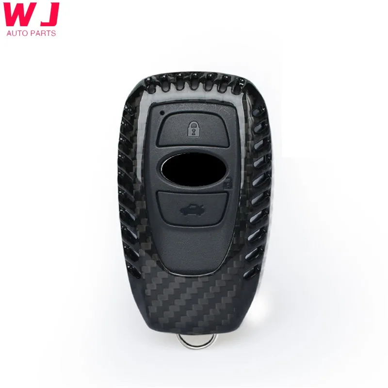 

Carbon Fiber Car Key Case Cover Skin For Subaru Legacy Impreza Forester XV Trezia BRZ WRX Levorg Outback Keyless Entry Protector