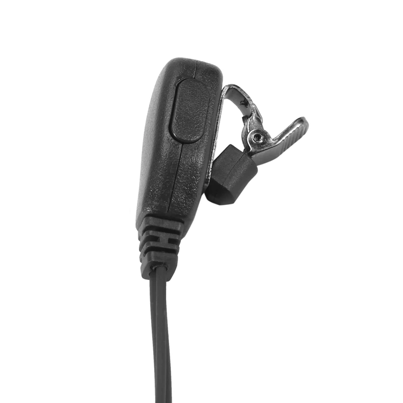 Walkie Talkie Headset D Shape Soft Ear Hook Earpiece For Motorola Xir P8268, Black