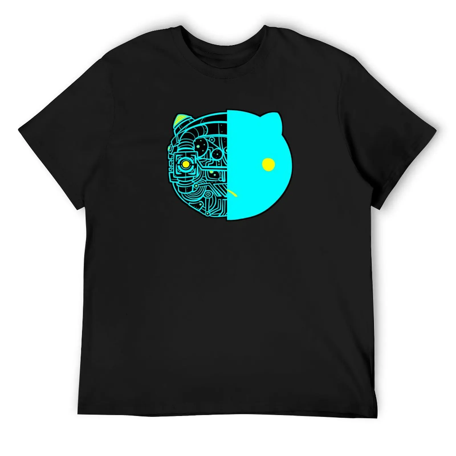 Футболка Robocat, милая одежда, роскошная футболка, мужская футболка, одежда для мужчин