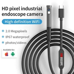8mm 3in1 Piping Endoscope Single Dual Lens Type C Flexible Wire Inspection Tools Camera For Smartphone Android Cars Iphone 8 IOS
