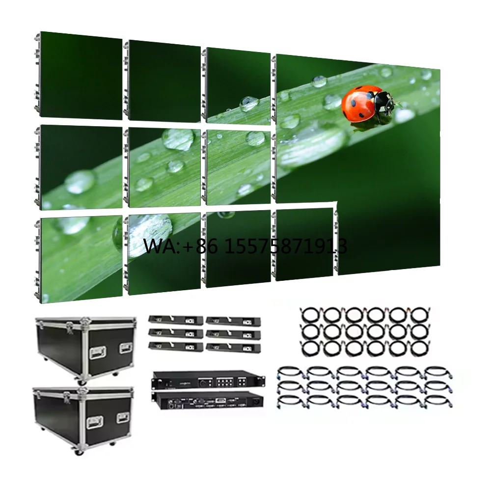 Outdoor Indoor  P2.97 P3.91 P4.81 Waterproof matrix Media Rental Pantalla Screen Display Panel Led Video Wall
