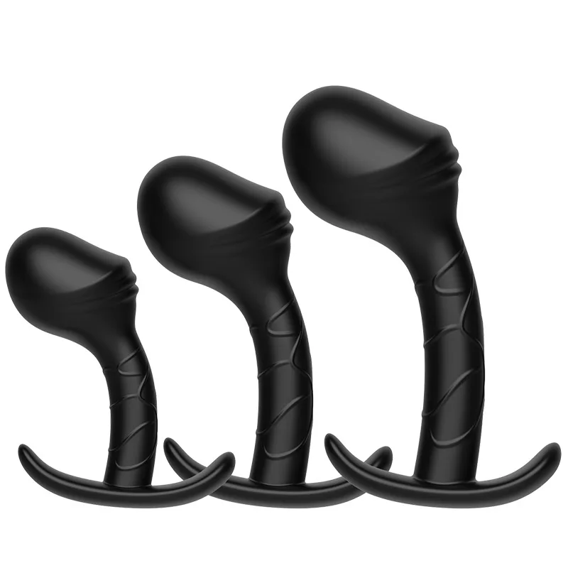 Silicone posterior anal plug set of 3 pieces