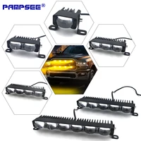 Faro LED para parachoques, lente de proyector, lámparas antiniebla, luz de trabajo, luz de parrilla para coche, Mini luz de conducción, luces auxiliares para coche y motocicleta