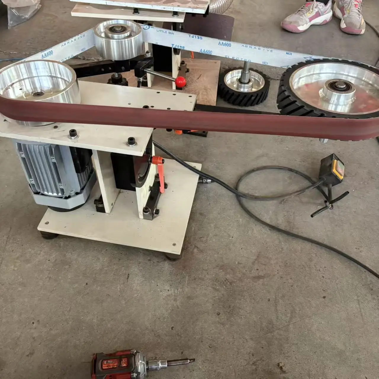 2x72 Belt Grinder Knife Making Variable Speed Belt Sander Grinder