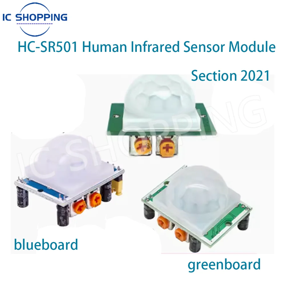 A Pack of 10 HC-SR501 Human Infrared Sensor Module Pyroelectric Infrared Sensor Imported Probe Three Specifications