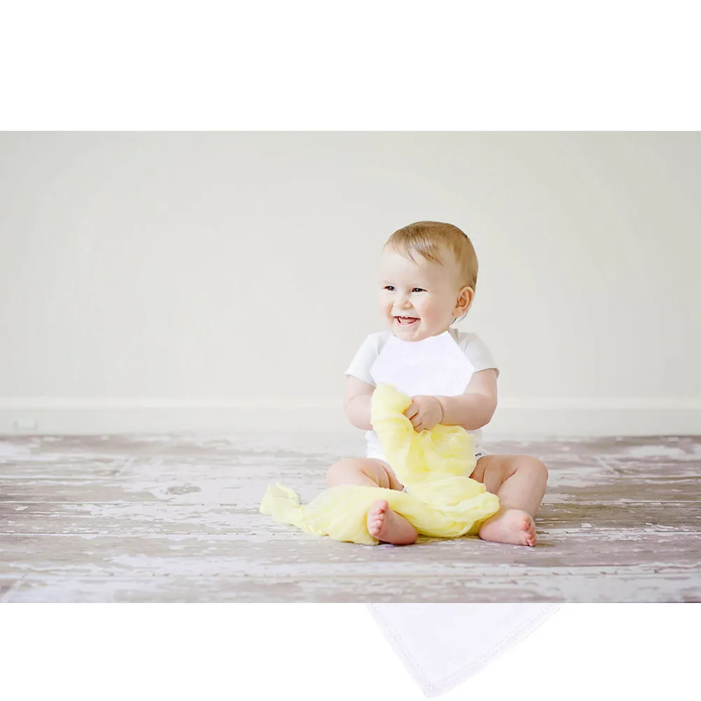 

3Pcs Baby Feeding Towels Pure Cotton Soft Absorbent Saliva Towel Set Nursing Towels for Daily Use Easy Care White