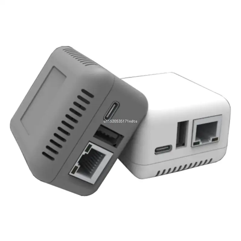 NP330 Net-work USB 2.0 Print Server USB2.0 Mini Printer Server 100Mbps RJ45 Connection for Androids Phones Computer