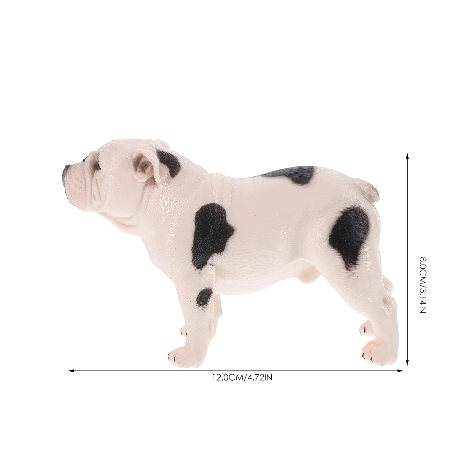 1pc Mini Bulldog Statue Realistische Pvc Hund Simulation Tier Home Office Decor Desktop Pet Ornament Welpen Figur Auto Dashboard