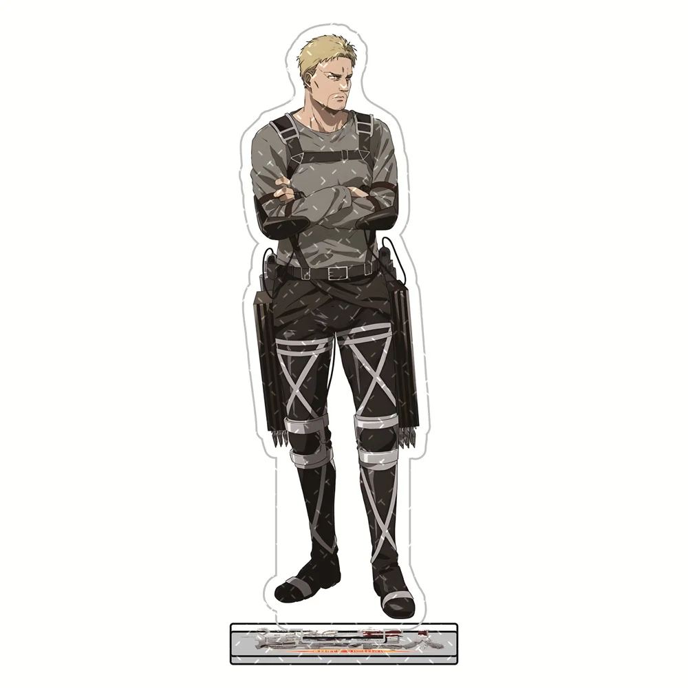 Attack on Titan 15cm Acryl-Standfiguren Schlüsselanhänger Survey Corps Uniform-Stil Anime Sammlerstück Desktop-Deko Display Fan-Geschenk