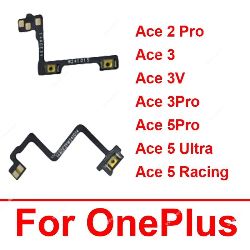 

Шлейф кнопок регулировки громкости для OnePlus 1+ Ace 2 Pro, Ace 3, 3V, Ace 3 Pro, Ace 5 Pro, Ultra, Racing, для ремонта боковых кнопок