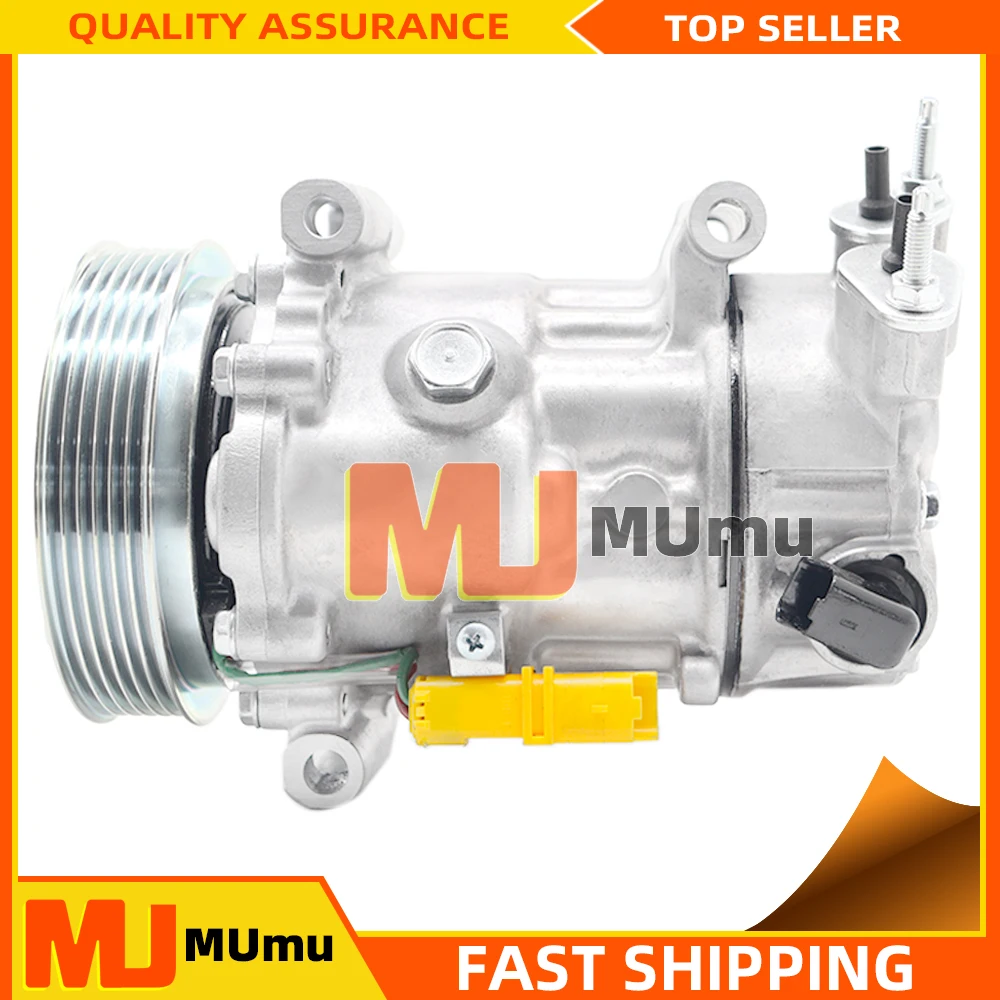 6453QN 6453QL 6453ZA 6453WN Air Conditioning AC Compressor Sanden SD7C16 For Peugeot 307 308 807 607 406 Fit Citroen C4 Berlingo