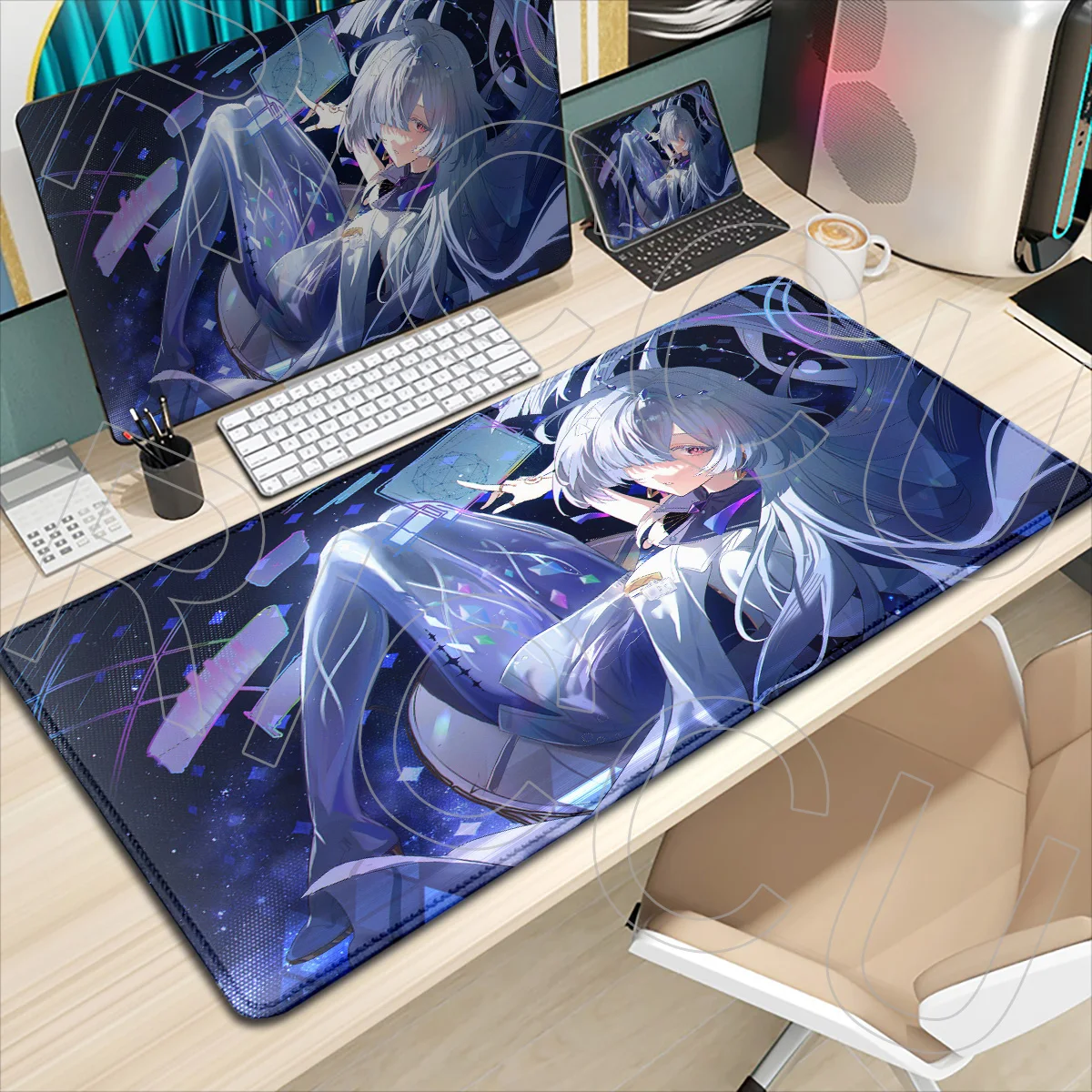 HD print Girl Anime Game Wuthering Waves Large Mouse Pad PC Accessories XXL Kawaii Mornye Desk Mat Protector Mousepad carpet Rug