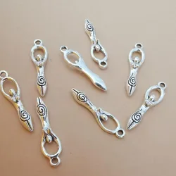 30Pcs Goddess Of Fertility Mother Earth Simbol Religious Decorashion Charms Fertilizer Vintage Sliver Alloy Jewelry Accessories