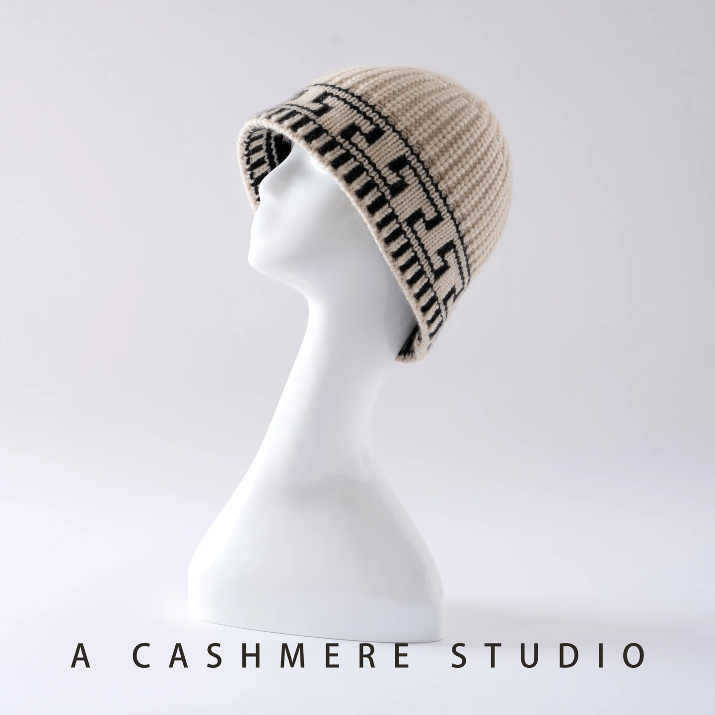 

High Quality Winter Cold Proof Thick Women's Cashmere Fashionable T-Shaped Knitted Hat Outdoor Warm Ear Protection Hat