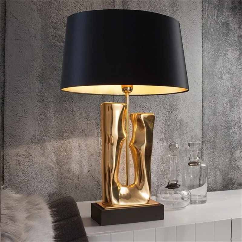 ALBERT Lampada da tavolo nordica Lampada da scrivania in oro alla moda contemporanea a LED per la casa, comodino decorativo, soggiorno, camera da letto