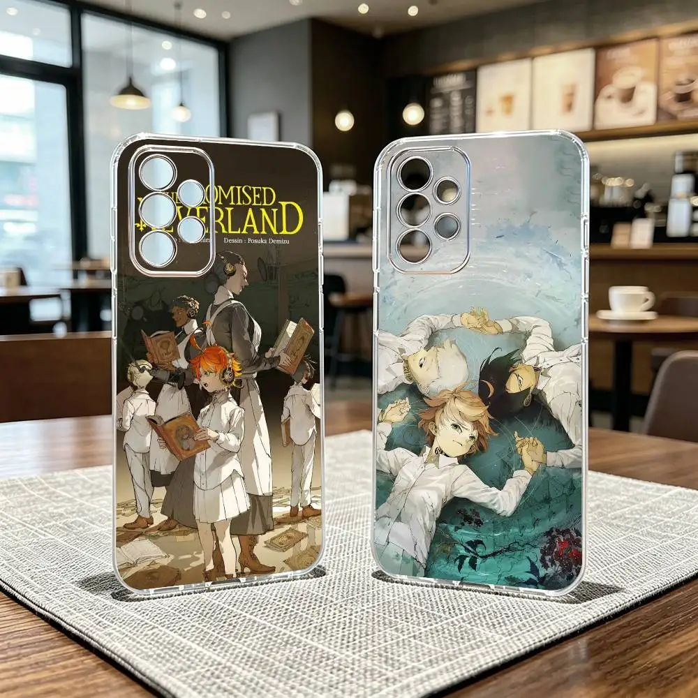 The P-Promised Neverland Phone Case Transparent Silicone Soft For Samsung S25,S24,S21,S22,S23,S30,Ultra,S20,Plus,Fe