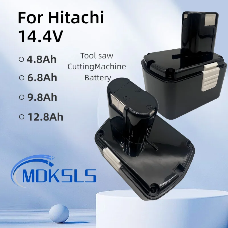 14.4V Ni-MH/NI-CD 9.8Ah/12.8Ah EB1414S EB1412 Rechargeable Replacement Battery for Hitachi EB1424 EB1430 DS14DVF3 DS14DFL DV14DL