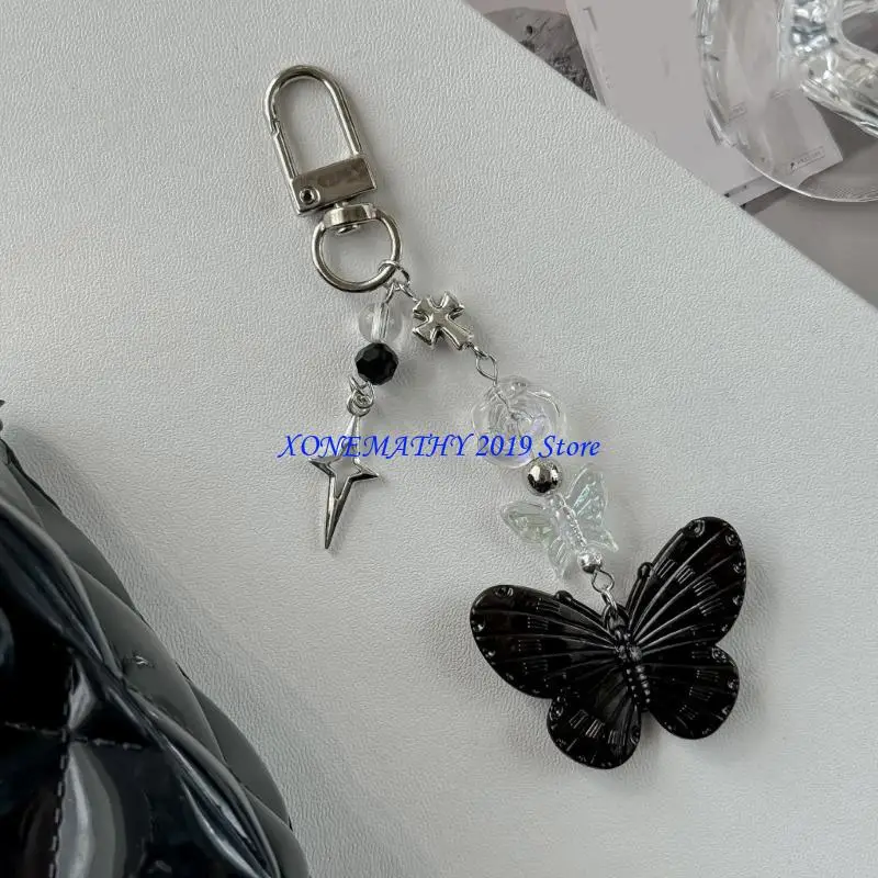 F42f تصاميم الفراشة رائعتين سحر الهاتف Butterfly Phone Charm Charm for Keys و Backpack Resornments