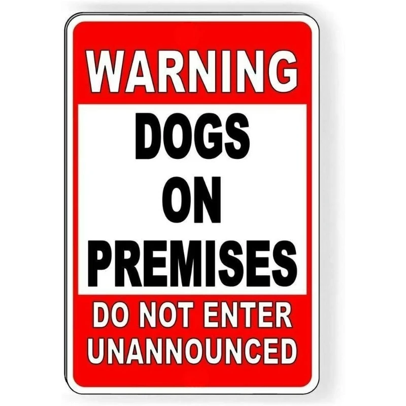 ملصقات سيارة للكلاب تحذيرية في المباني لا تدخل غير مشوهة 15 سم PVC KK