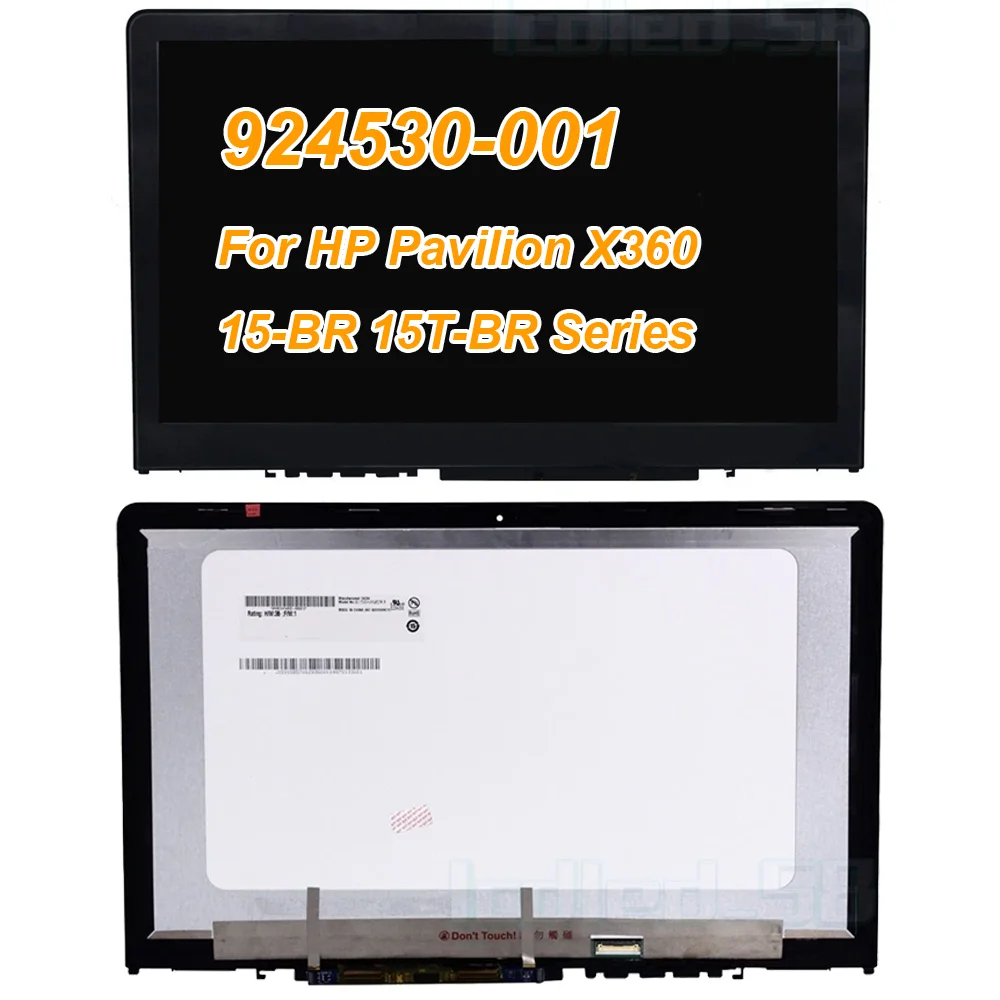 

924530-001 For HP Pavilion X360 15-BR 15T-BR 15.6 in LCD Touch Screen Display Panel Digitizer 1920 x 1080