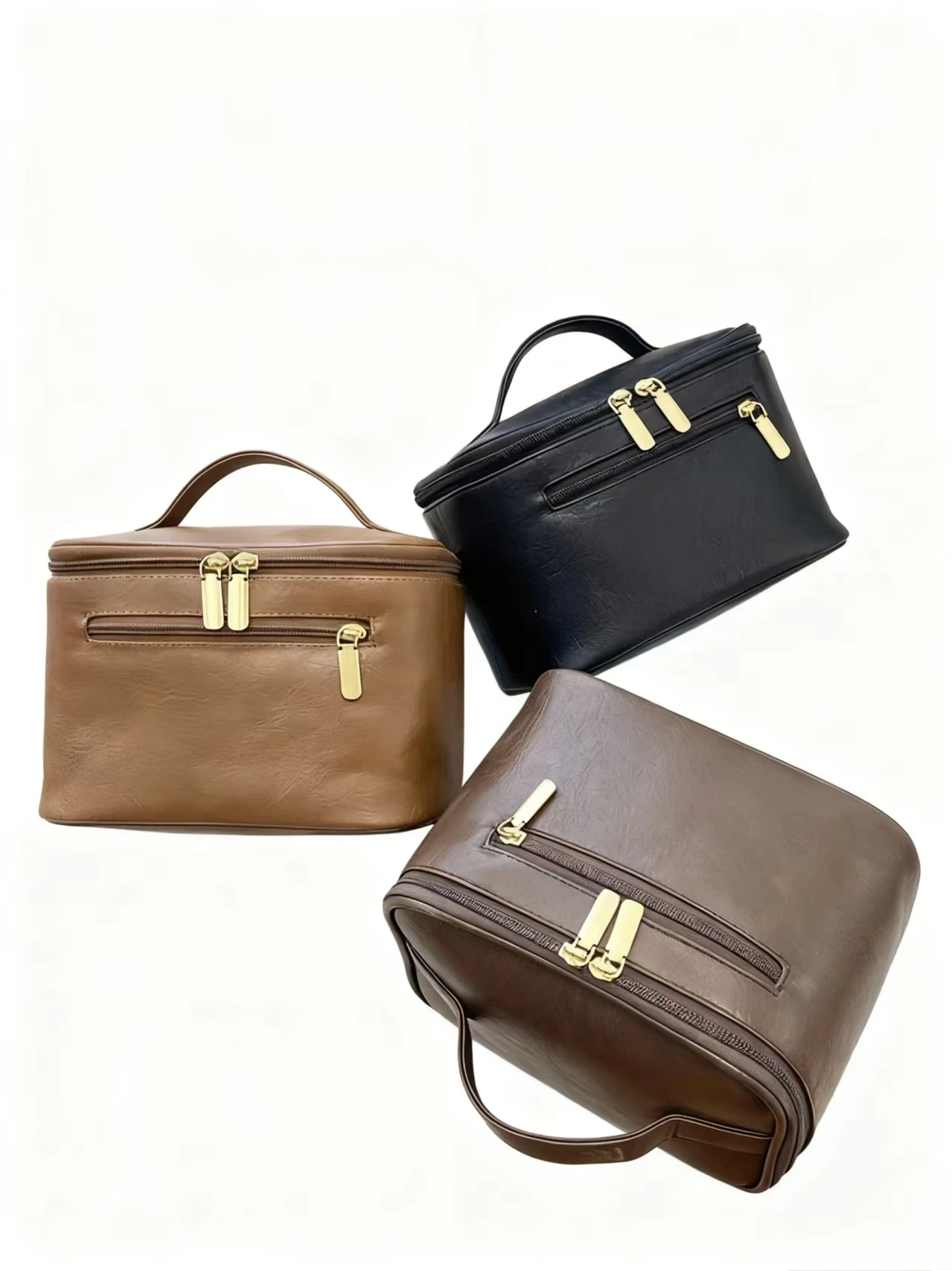 

Cosmetic Storage Toiletry Bag Large Capacity Portable Layered with Compartments Travel Travel Cosmetic Bag