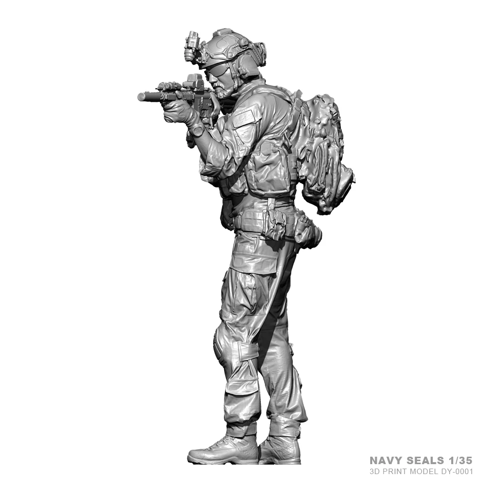 1/35  Resin soldier U.S. Army Special Forces assembled white mold handicraft 3D printed model DY-0001