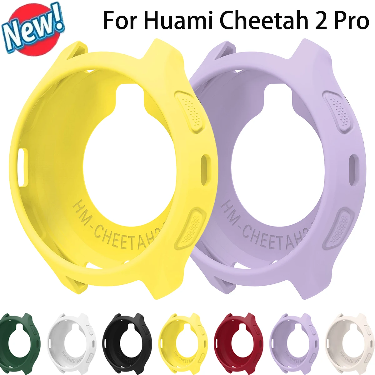 Soft Silicone Case for Amazfit Cheetah 2Pro Anti-drop Cover for Cheetah 2Pro Replace Shell Protective Bumper Frame Accessories