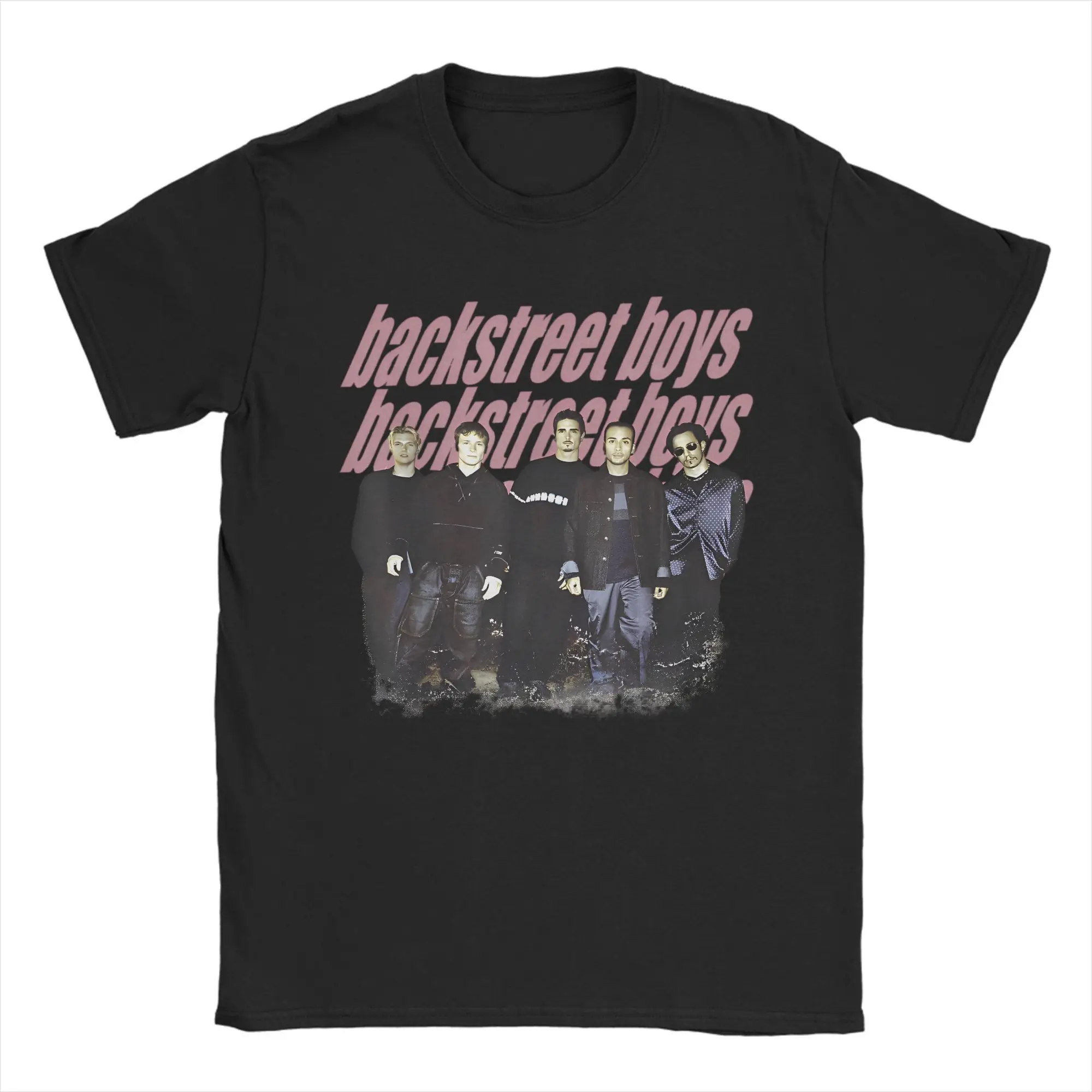 

Backstreet Boys T-Shirts for Men Women 90s Band Retro Music 100% Cotton Tees Round Collar Short Sleeve T Shirts Graphic Clothes