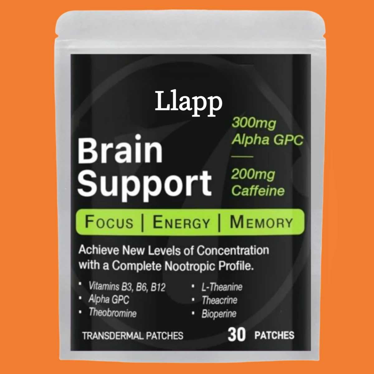 30 Patches Brain Support Transdermal Patches Energy, Memory and Focus Brain Booster