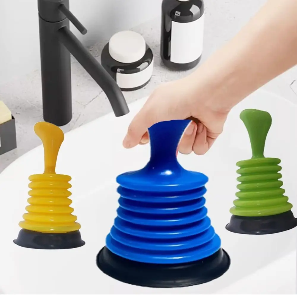 Suction Cup Pipeline Dredge Sink Drain Pipe Tool Press Cleaning Sink Toilet Plungers Household Bath Buster Sucker Clog Remover