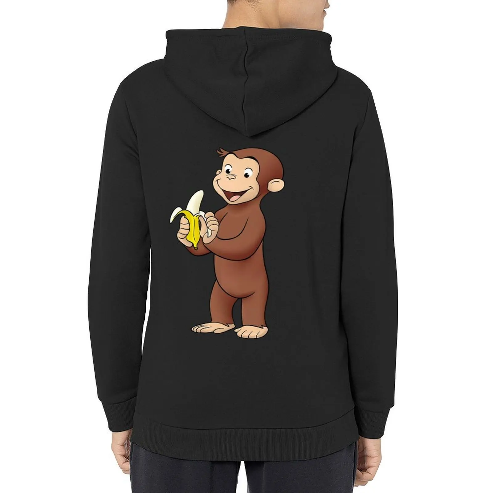 

curious george Hoodie mens clothing autumn clothes aesthetic clothing men's winter sweater men's oversize hoodie