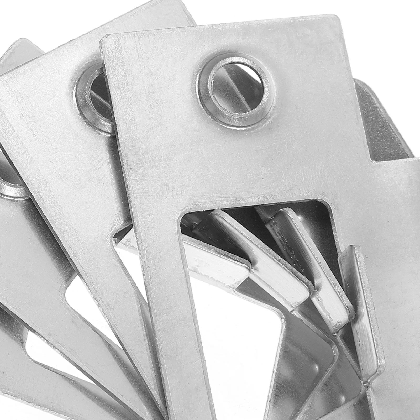 4 قطعة الفولاذ المقاوم للصدأ ديدبولت سترايك لوحة الثقيلة تعزيز الباب للأمن الخارجي الداخلي غطاء الخصوصية لوحة قفل #1