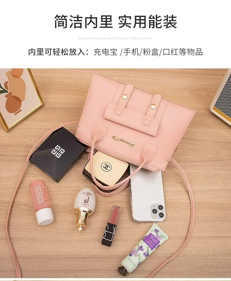 RIW1  new version of the beautiful fashion simple solid color Messenger small square bag niche design shoulder