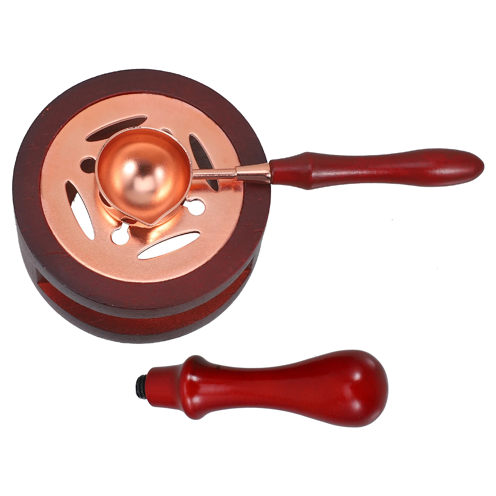 

1 Set Seal Melting Kit Hollow-Out Warmer Sealing Stamp Furnace Tool Reusable Wax Melt Spoon Household Wax Stove Compact Portable