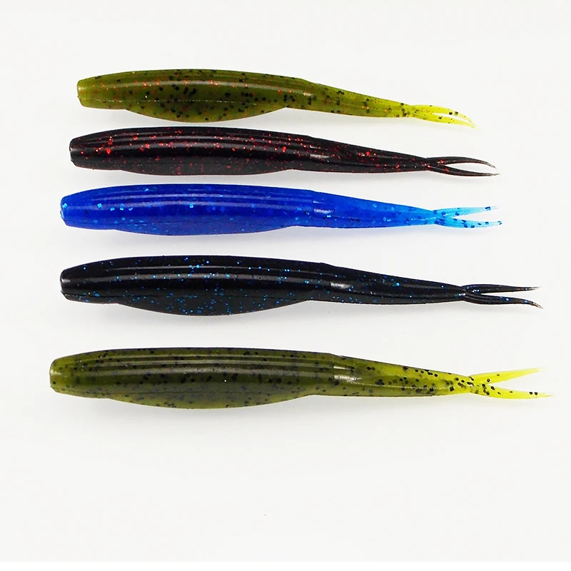 ESFISHING Soft Silicone Bait Super Fluke 90mm 120mm Minnow Isca Fishing accessories Leurre Souple Pesca Artificial