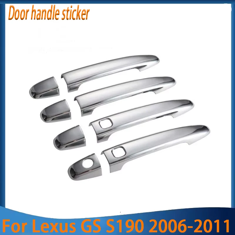For Lexus GS S190 2006-2011 GS350 GS430 GS450h GS460 Chrome Handles Cover Trim Set Accessories Stickers Car Styling